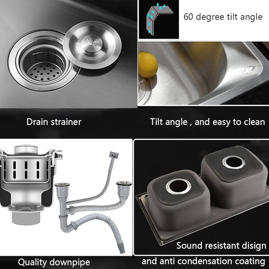 Kitchen Sink 27-inch Stainless Steel Sink Handmade Kitchen